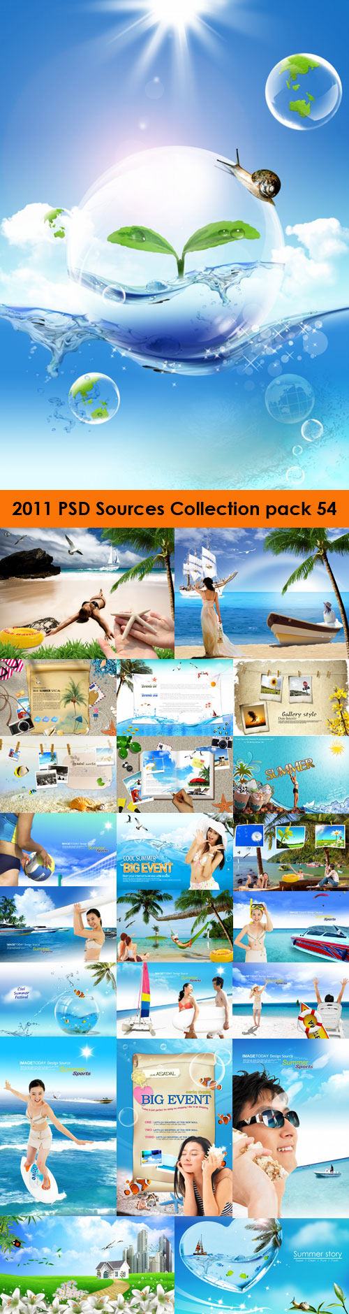Descarga Coleccion - PSD Sources - Pack 54 ( 2011) Gratis