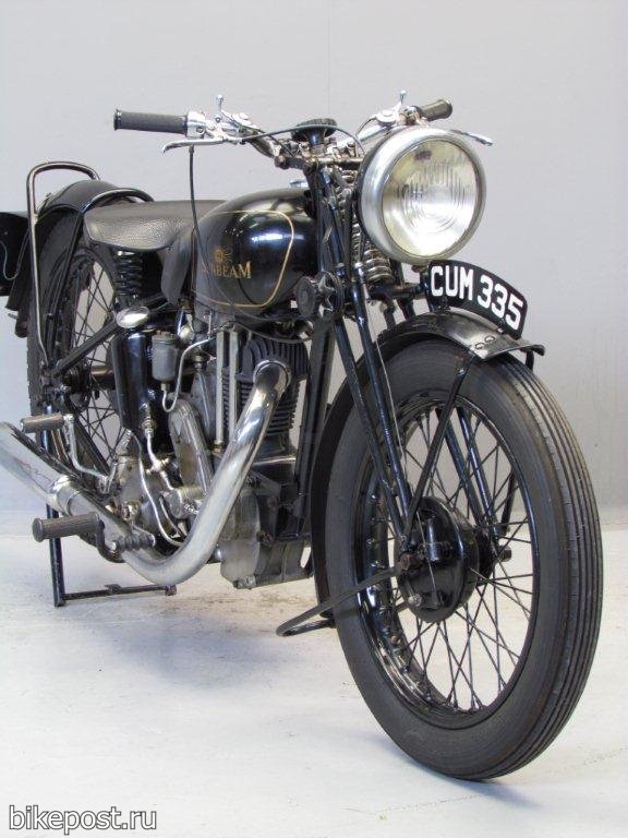 Ретро мотоцикл Sunbeam Model 14 (1936)