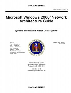 Systems and Network Attack Center (SNAC). Microsoft Windows 2000 Network Architecture Guides [2001, PDF, ENG]