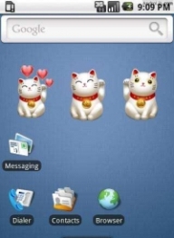 [] Maneki Neko (Lucky Cat) Widget -    v1.3.1 [Android 1.5+, ENG]