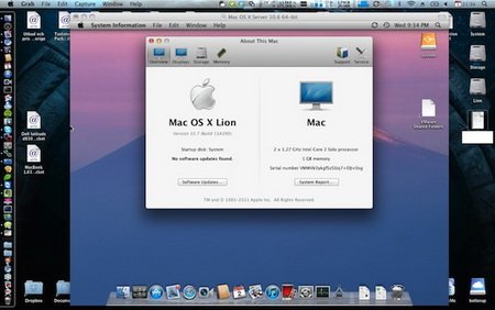 MacOSX 10.7 Lion Client in VMware Fusion image
