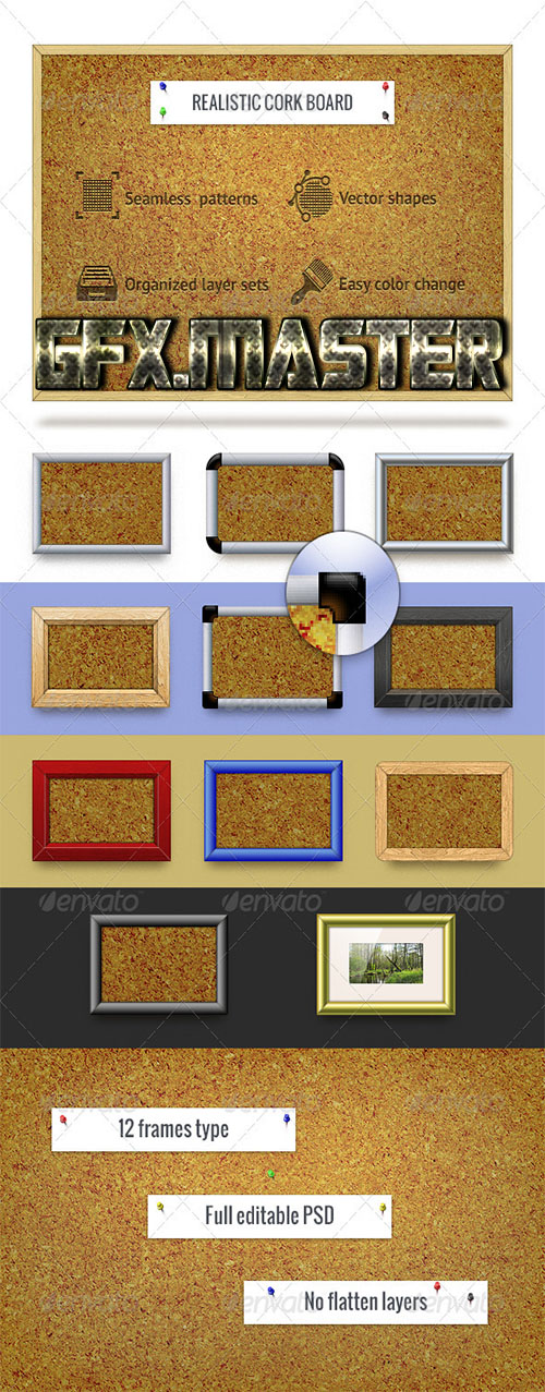 GraphicRiver - Realistic Cork Board