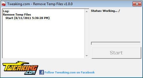 Tweaking.com - Remove Temp Files 1.7.4 