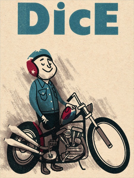 Мото Арт Адама Никеля: иллюстрации мотоциклов