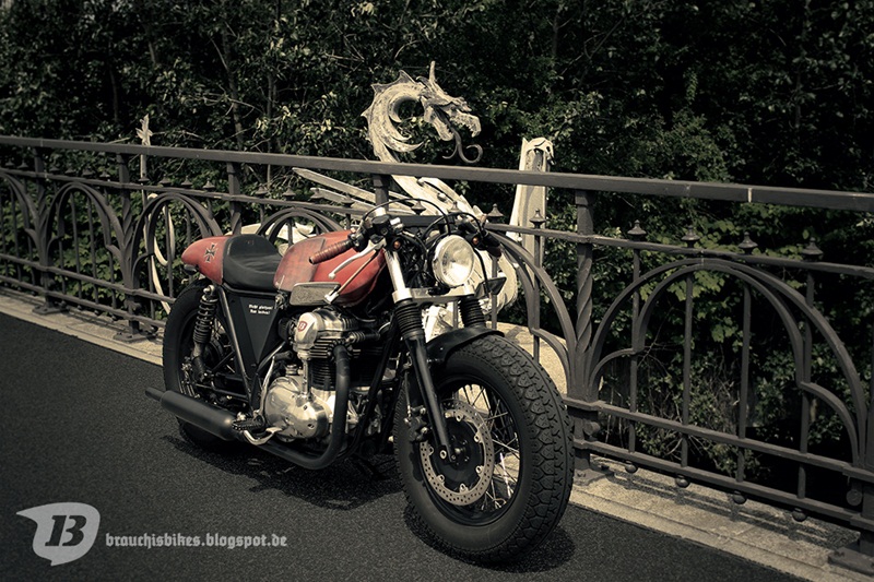 Кастом-байк Brauchi&#39;s Bikes JagdBobber на базе Kawasaki W650