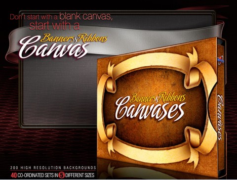Digital Juice Banners & Ribbons Canvases