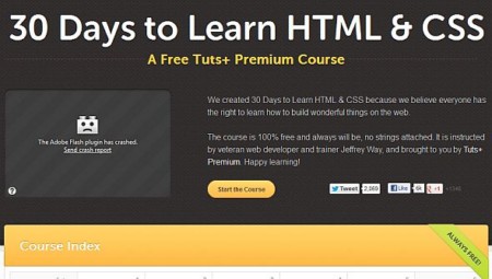Tutsplus.com - 30 Days to Learn HTML and CSS - 1.4 gb